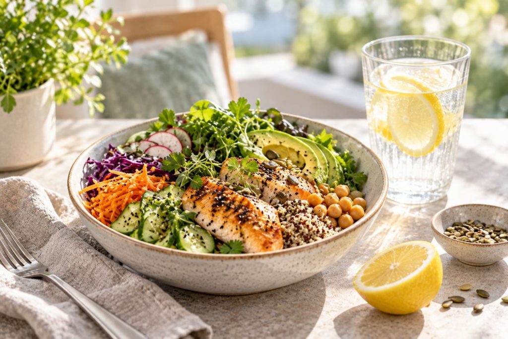 Teller mit Salat