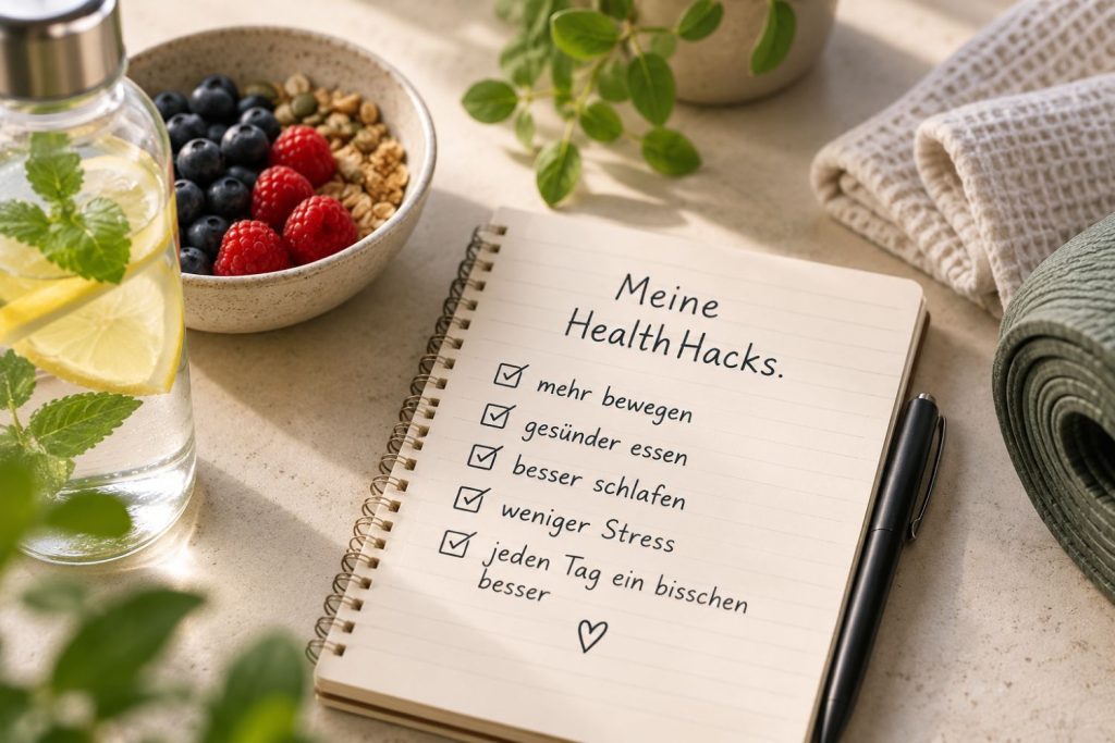 To Do Liste mit Gesundheits-Hacks